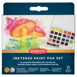 derwent inktense paint pan set 24 kleur