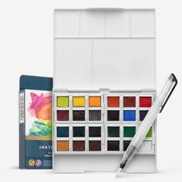 derwent inktense paint pan set 24 kleur