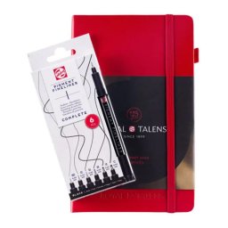 talens fineliner set & notebook
