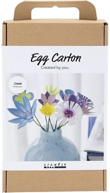  set bloemen van eierdozen 977775