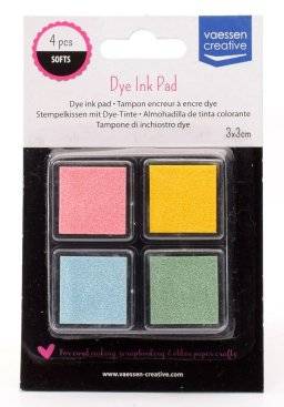 vaessen creative dye inkpadset 4 kleuren -996