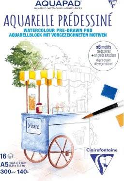 clairefontaine aquapad kleurblok A5 976071