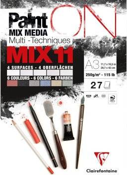 clairefontaine paint-on blok mix11 formaat A3