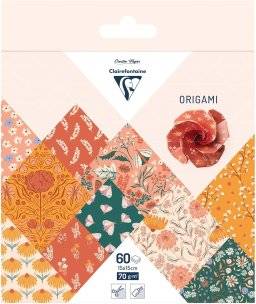 clairefontaine origami papier boho floral 95641
