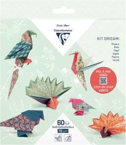 clairefontaine origami kit birds 95382C