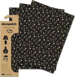 decopatch papier 888 goud op zwart 3vel