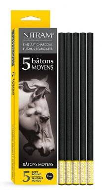 nitram 5 charcoal soft round 8mm