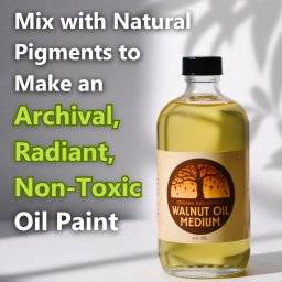 naturel earth paint walnut oil medium 8oz (237ml)