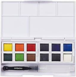 derwent  watercolour paintpan set 12kleur