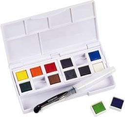 derwent  watercolour paintpan set 12kleur