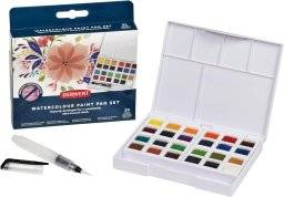 derwent watercolour paintpan set 24kleur