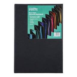 seawhite concertina black sketchbook A5
