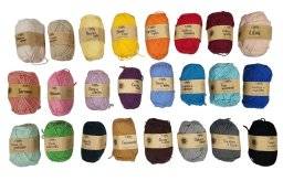 graine creative  24 kleuren katoenen haakgaren