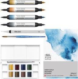 winsor & newton mixed media urban sketching set