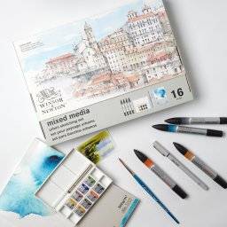 winsor & newton mixed media urban sketching set