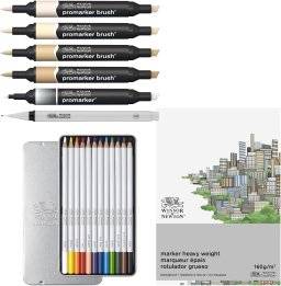 winsor & newton mixed media fashion set 0290199