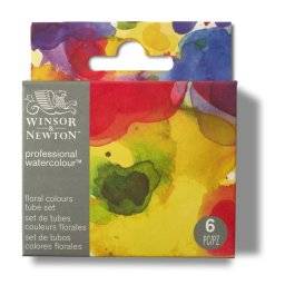 winsor & newton prof watercolours floral 6x5ml