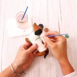 graine creative  DIY keramiek set teckel 650560