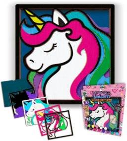 splat planet wood art set unicorn