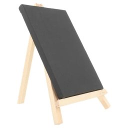 pan art mini ezel met zwart schilderdoek