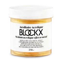 blockx acrylmedium gold metallic 250ml