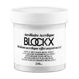 blockx acrylmedium silver metallic 250m
