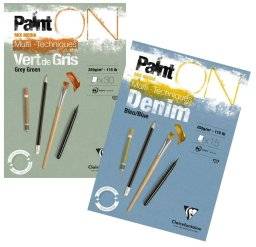 clairefontaine A2 paint-on blok blue + green