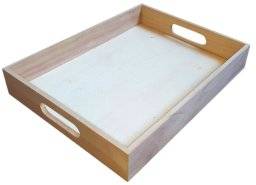  houten dienblad recht 32.5x25cm