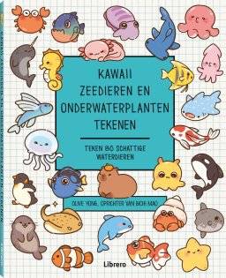 librero kawaii zeedieren tekenen