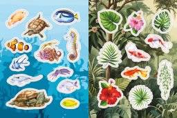 librero kleur- stickerboek flora & fauna