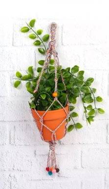 graine creative macram&eacute; set plantenhanger 200084