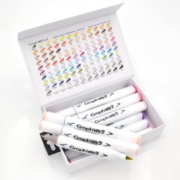 graph'it brushmarker set 12 manga shojo