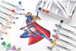 graph it brushmarker set 24 comics