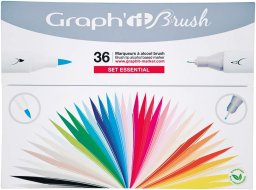graph it brushmarker set 36 essential