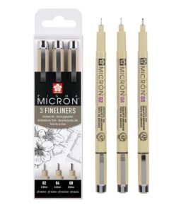 sakura micron set 3 fineliners POXSKD-3