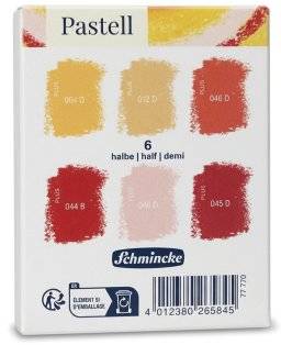 schmincke pastell set 6 yellow&reds 77770