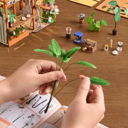 robotime bouwpakket leafree cafe