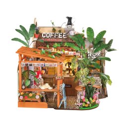robotime bouwpakket leafree cafe