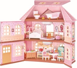 robotime bouwpakket poppenhuis fairy rose