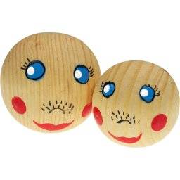 Houten poppenkop clown 36189 | Meyco