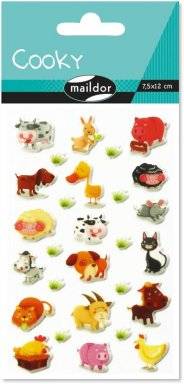 Cooky stickervel dieren 560352C | Maildor