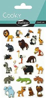 Cooky stickervel dieren 560389C | Maildor