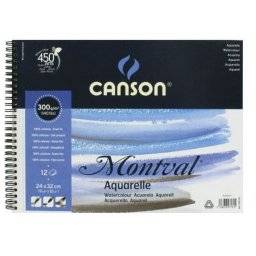 Montval aquablok 300grs spiraal | Canson