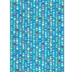 Papier blauw met hartjes fda410 | Decopatch