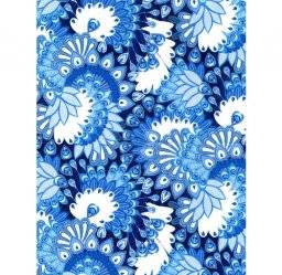 Papier wit/blauw pauw fda579 | Decopatch