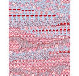 Papier blauw/roze/rood  fda615 | Decopatch