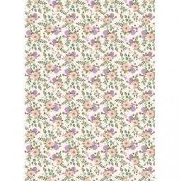 Papier lila groen bloemen fda739 | Decopatch