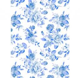 Papier wit Delftsbl bloem fda811 | Decopatch