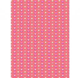 Papier roze/rood hartjes fda814 | Decopatch