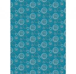 Papier turquoise cirkels fda858 | Decopatch